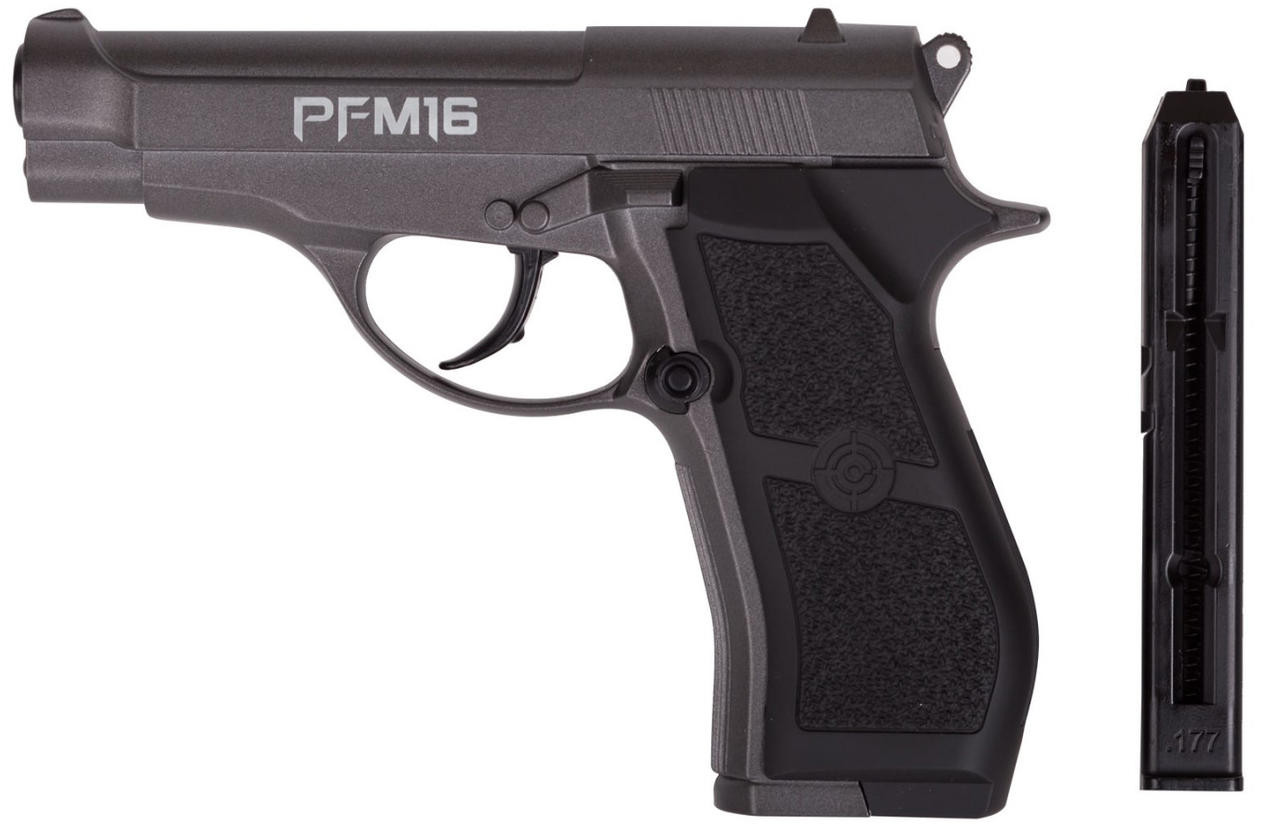 Crosman Full Metal CO2 Powered 0.177 Cal Airgun, Gray/Black